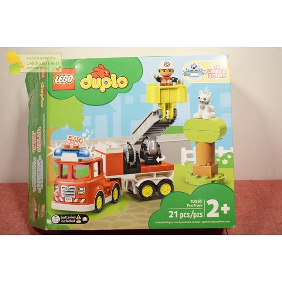 LEGO DUPLO Town Fire Truck Building Toy 10969 (Incomplete) - Picture 11 of 14